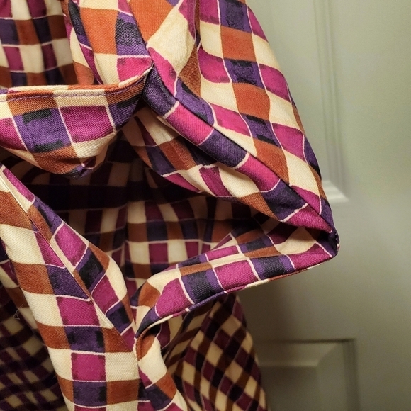 NWT Ava & Viv Brown Purple Gingham Dress Size 4X - Picture 5 of 12